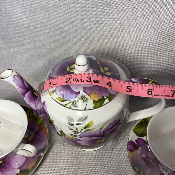 GRACE Teaware Floral Teapot and Teacup Set - Picture 10 of 12